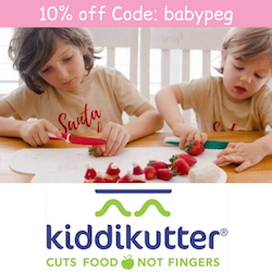 KiddiKutter - cuts food, not fingers with 10% off code 'babypeg'